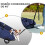 PawHut Cochecito para Perro Azul 53 x 45 x 28 cm 6