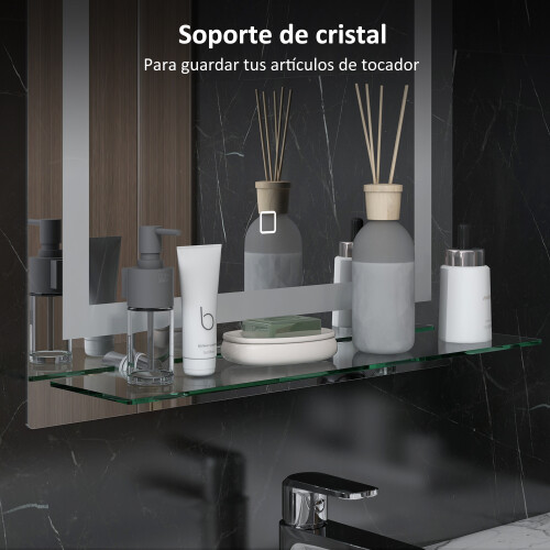 Espejo para Baño Gris 50 x 12 x 70 cm 2