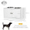 PawHut Comedero para Perro Blanco 60 x 30 x 35.5 cm 3