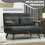 Homcom Sofá Cama Doble Gris 102 x 73 x 81 cm 6