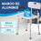 Homcom Silla para Ducha Blanco 51.5 x 51.5 x 84 cm 3
