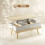 Homcom Mesa de Centro Marrón 100 x 79 x 54 cm 3