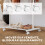 Homcom Burro para Ropa Blanco 68 x 43 x 171 cm 5