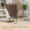 Homcom Silla Mecedora Marrón 71 x 98.5 x 97 cm 5