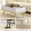 Homcom Mesa de Centro Marrón 100 x 79 x 54 cm 6