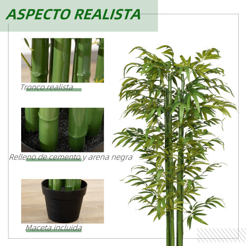 Homcom Planta Artificial Verde 17 x 17 x 180 cm 1