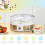 Homcom Yogurtera Blanco 24 x 24 x 13 cm 5