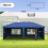 Outsunny Carpa Plegable Azul 585 x 295 x 272 cm 3