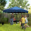 Outsunny Carpa Plegable Azul 297 x 297 x 287 cm 2