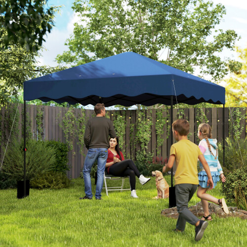 Outsunny Carpa Plegable Azul 297 x 297 x 287 cm 1