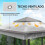 Outsunny Carpa Plegable Gris 325 x 325 x 270 cm 5