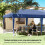 Outsunny Carpa Plegable Azul 585 x 295 x 272 cm 6