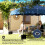 Outsunny Carpa Plegable Azul 297 x 297 x 287 cm 6