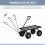 Outsunny Carro de Jardín Bicolor 94 x 48.5 x 100 cm 5