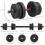 Homcom Juego de Mancuernas Negro 45 x 20 x 20 cm 3