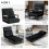 Homcom Sofá Cama Individual Negro 63 x 73 x 81 cm 5