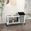 PawHut Conejera de Madera Gris 108 x 58 x 73.5 cm 2