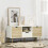 Homcom Mueble de TV Blanco 110 x 40 x 50 cm 3