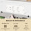 Homcom Mesa Auxiliar Blanco 25.5 x 40 x 71 cm 4