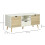 Homcom Mueble de TV Blanco 110 x 40 x 50 cm 4