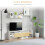 Homcom Mueble de Televisión Bicolor 153.6 x 25 x 42 cm 4