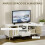 Homcom Mueble de TV Blanco 110 x 40 x 50 cm 5