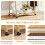 Homcom Burro para Ropa Marrón 84.5 x 43.5 x 158 cm 3