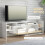 Homcom Mueble de Televisión Bicolor 153.6 x 25 x 42 cm 5