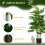Homcom Planta Artificial Verde 17 x 17 x 120 cm 4