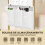 Homcom Mesa Auxiliar Blanco 25.5 x 40 x 71 cm 6
