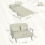 Homcom Sofá Cama Doble Beige 111 x 80 x 78 cm 3
