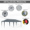 Outsunny Carpa Plegable Gris 585 x 295 x 270 cm 5