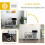 PawHut Conejera de Madera Gris 108 x 58 x 73.5 cm 5