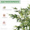 Homcom Planta Artificial Verde 35 x 10 x 180 cm 3