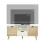 Homcom Mueble de TV Blanco 110 x 40 x 50 cm 2