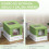 PawHut Arenero para Gato Multicolor 47.5 x 35.5 x 36.7 cm 5