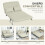 Homcom Sofá Cama Doble Beige 111 x 80 x 78 cm 4