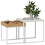 Homcom Mesas de Café Blanco 45 x 45 x 45 cm 1
