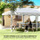 Outsunny Carpa Plegable Blanco 585 x 295 x 272 cm 8