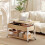 Homcom Mesa Centro Elevable Bicolor 105 x 50 x 67 cm 2