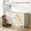 Homcom Cómoda para Dormitorio Blanco 80 x 40 x 78.5 cm 6
