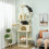 PawHut PawHut Cat Tree, 202cm Cat Tower with Condos, Hammocks, Perches，Beige 1