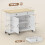 Homcom Isla de Cocina Blanco 120 x 65 x 89 cm 3