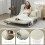 Homcom Sofá Cama Doble Beige 111 x 80 x 78 cm 6