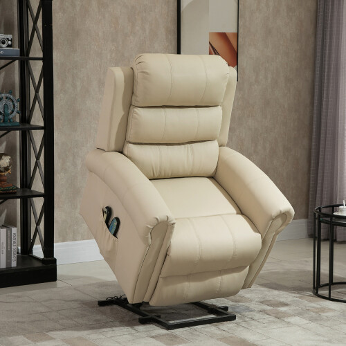 Homcom Sillón Elevador Beige 98 x 96 x 105 cm 1
