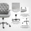 Vinsetto Silla de Escritorio Gris 59.5 x 60.5 x 105 cm 5