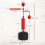 Homcom Saco de Boxeo Rojo 88 x 50 x 230 cm 3