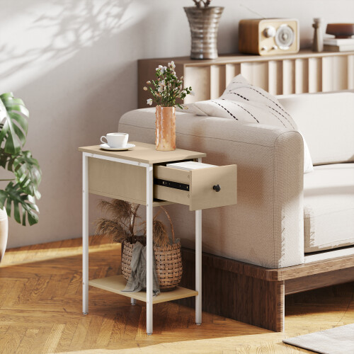 Homcom Mesa Auxiliar Marrón 25 x 39.8 x 58.2 cm 1
