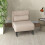 Homcom Sofá Cama Individual Beige 75 x 70 x 75 cm 2