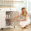 Homcom Isla de Cocina Blanco 120 x 65 x 89 cm 6